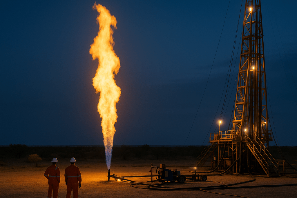 Xstate Resources (ASX:XST) reports a 181-metre overpressured gas column at its Diona-1 well in Queensland, with Xstate holding 51% of the ATP 2077 Diona Sub-Block and Elixir Energy (ASX:EXR) holding 49%.